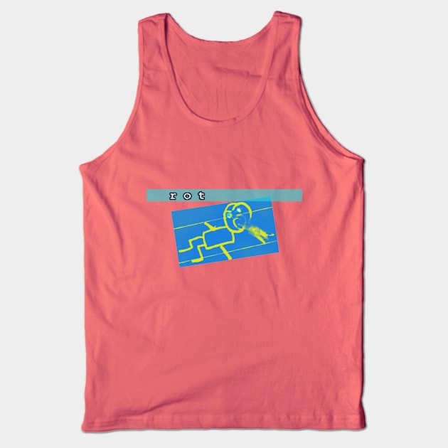 Enlightened Bodacious Blue Tank Top by Rot